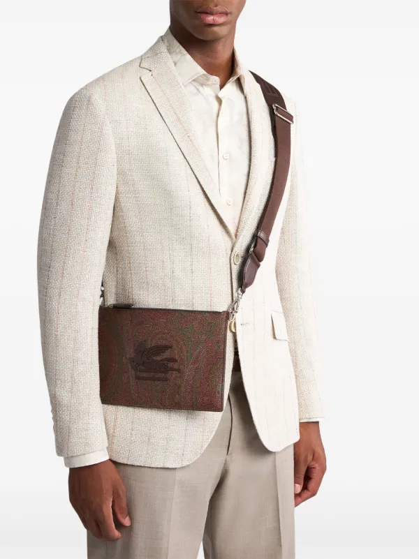 ETRO Pegasoモチーフ ショルダーバッグ | ブラウン | FARFETCH JP