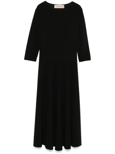 Blanca Vita crepe-texture midi dress