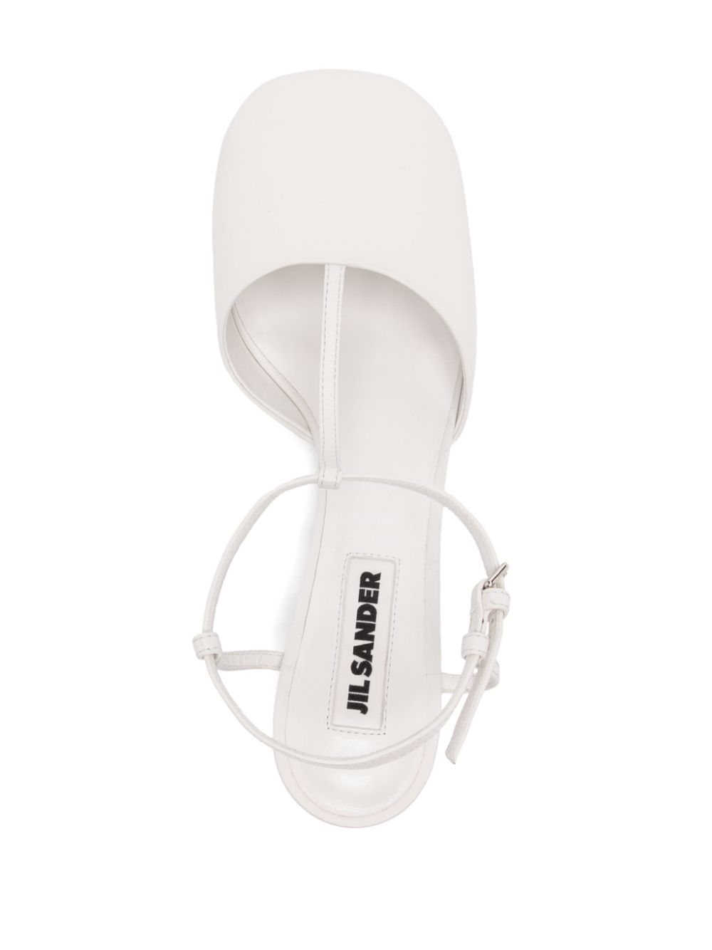 Jil Sander Leren sandalen Wit