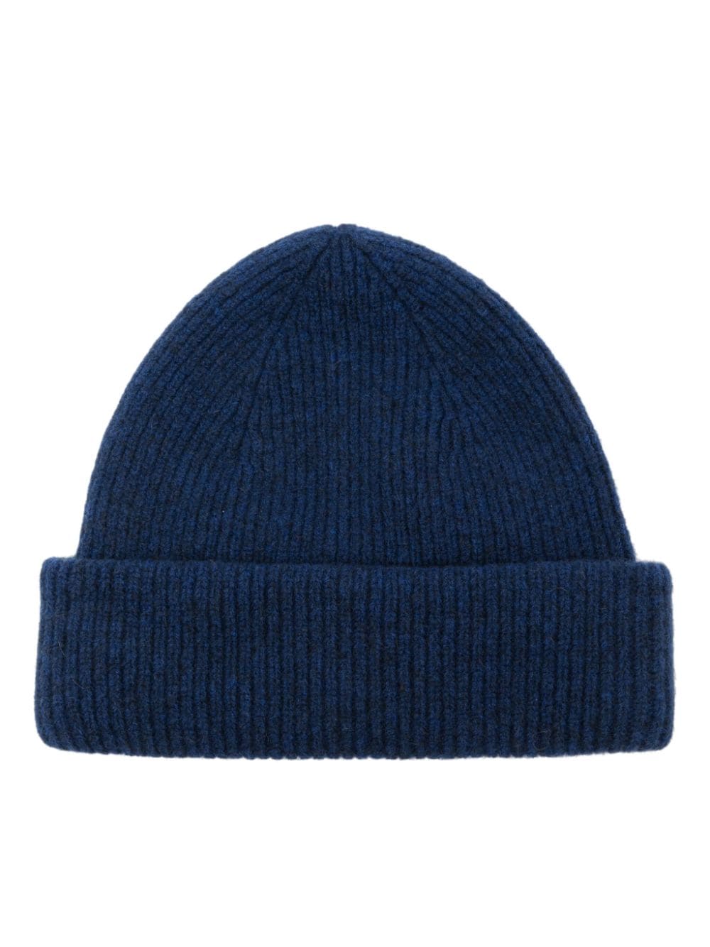 Shop Roberto Collina Ribbed Beanie In Blue