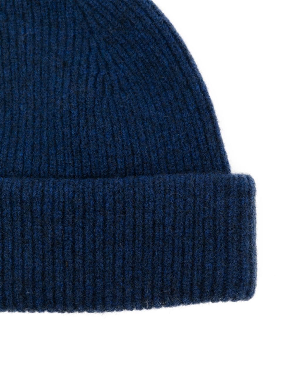 Shop Roberto Collina Ribbed Beanie In Blue