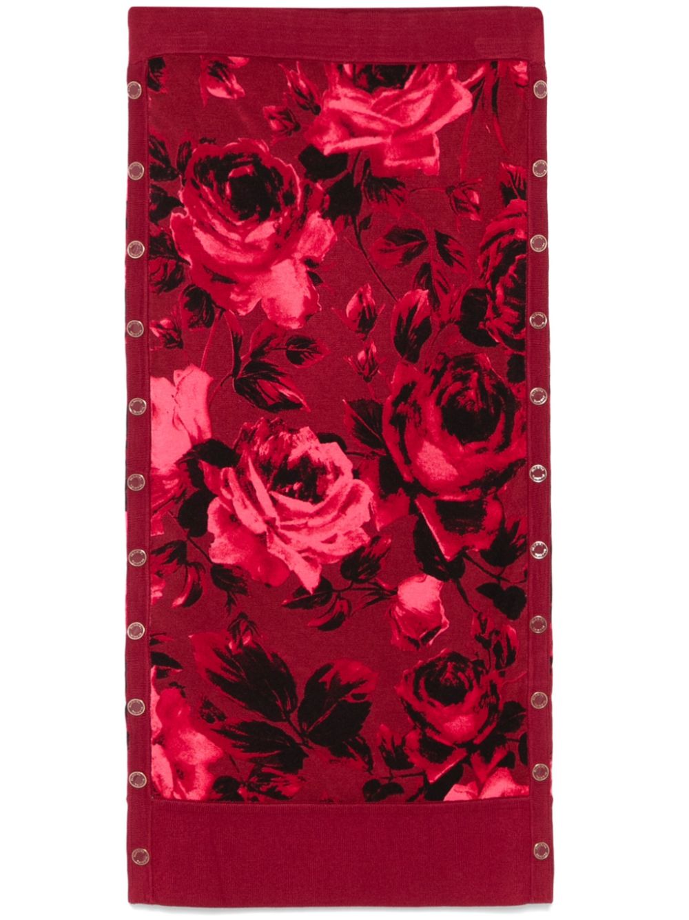 Blugirl Midi-jurk met bloemenprint Rood