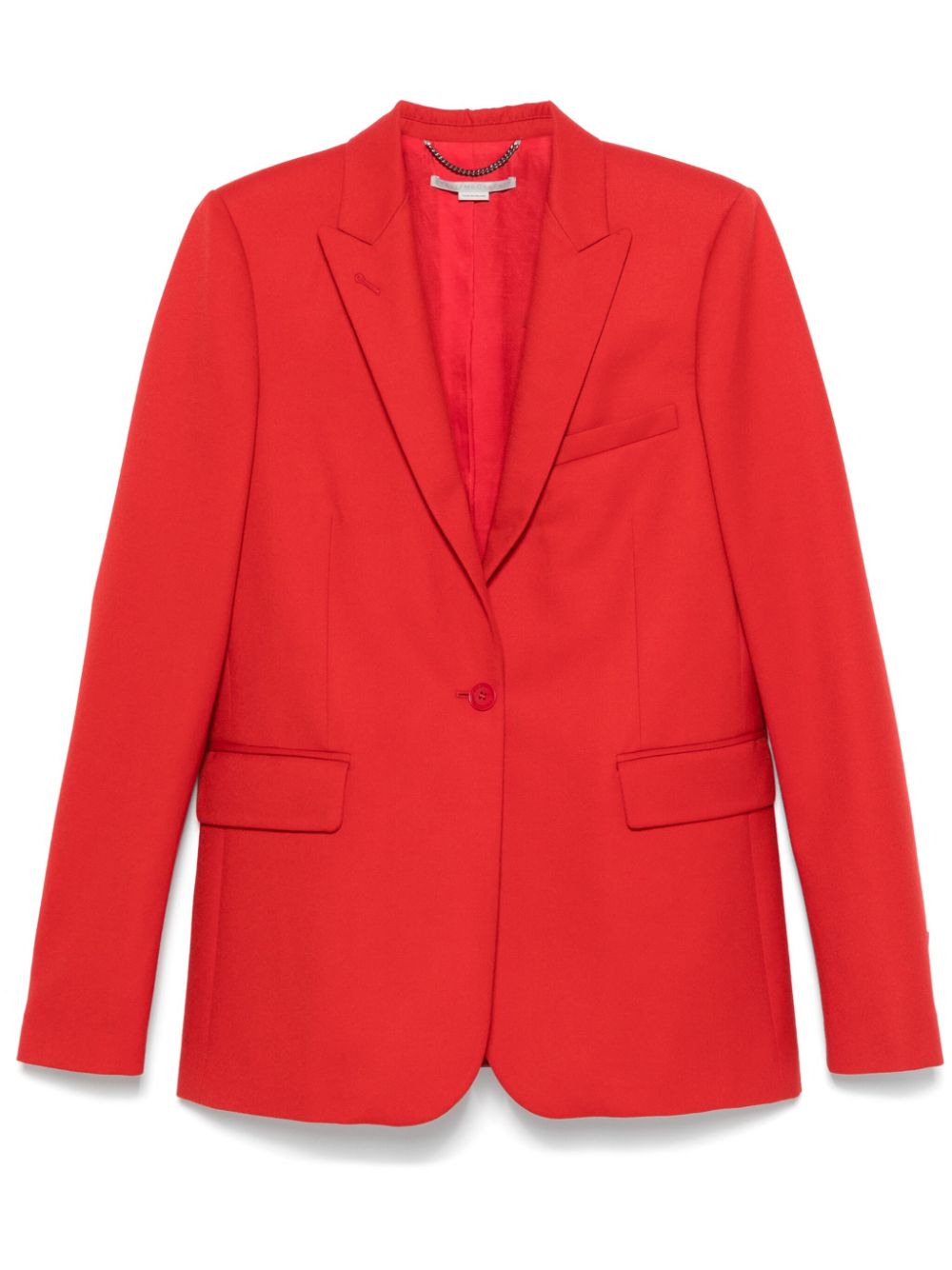 single-breasted wool blazer