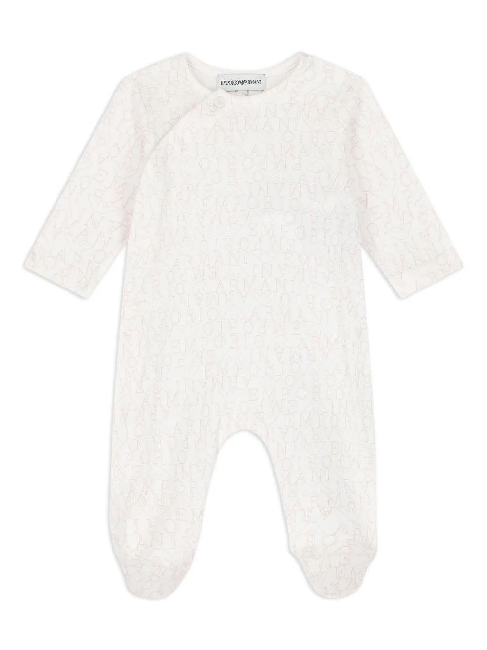 Emporio Armani Kids Babypakje en slabbetje met logoprint Wit