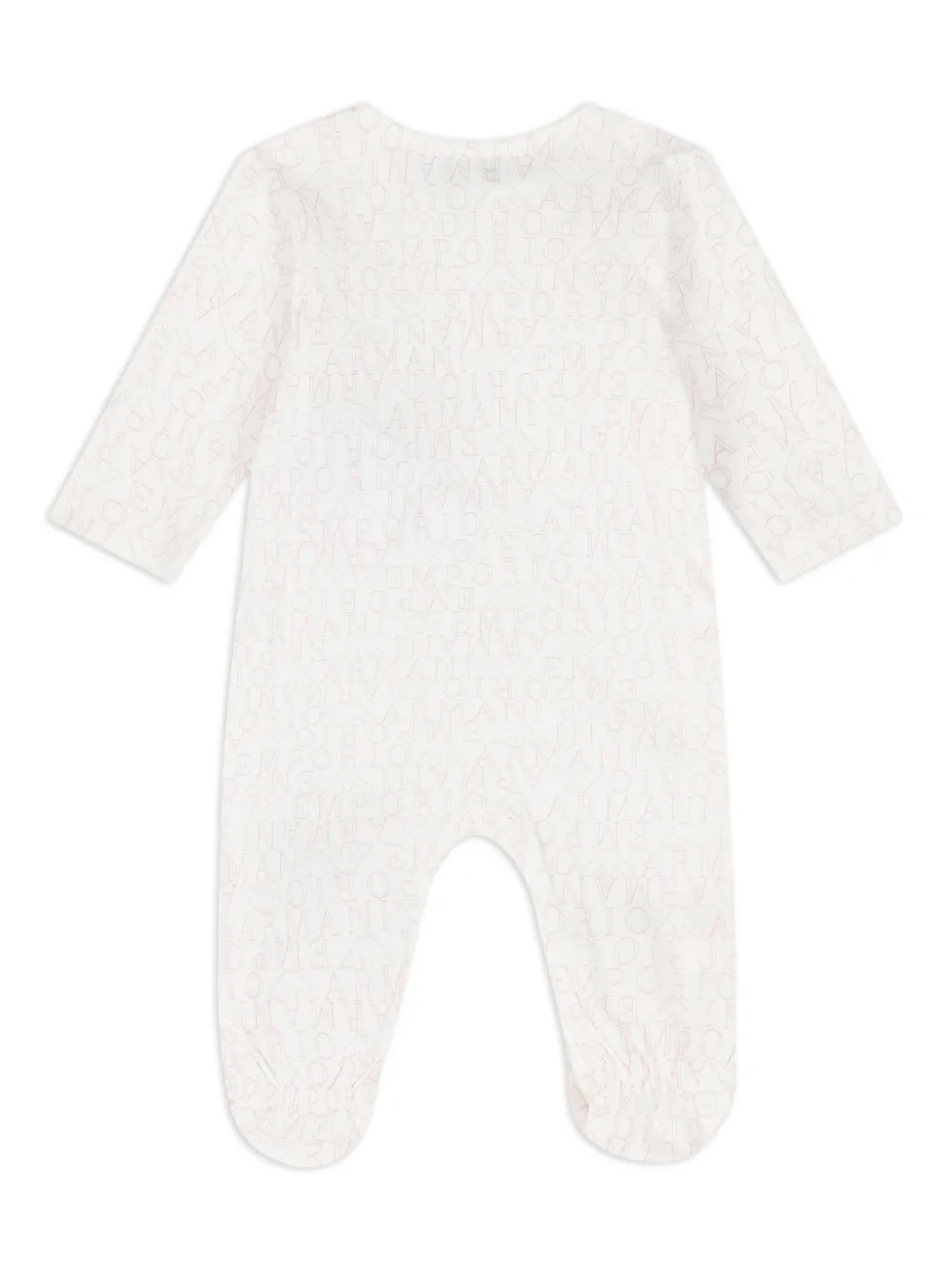Emporio Armani Kids Babypakje en slabbetje met logoprint Wit