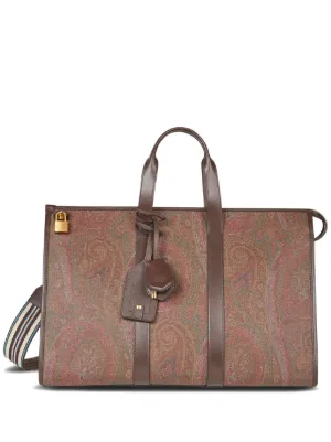 ETRO ペイズリー ボストンバッグ | ブラウン | FARFETCH JP