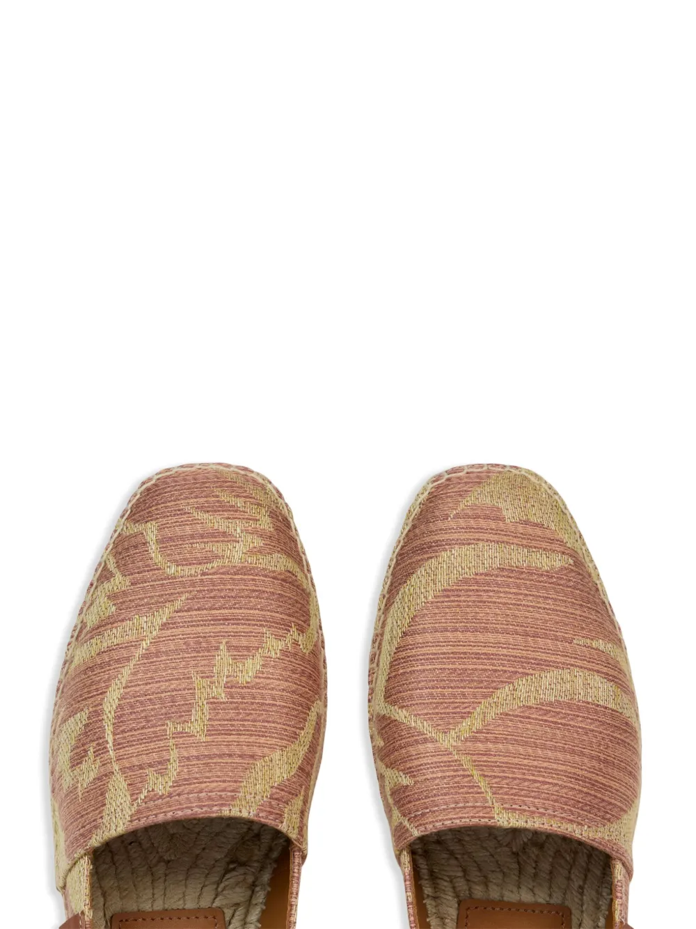 ETRO paisley-print linen espadrilles Neutrals