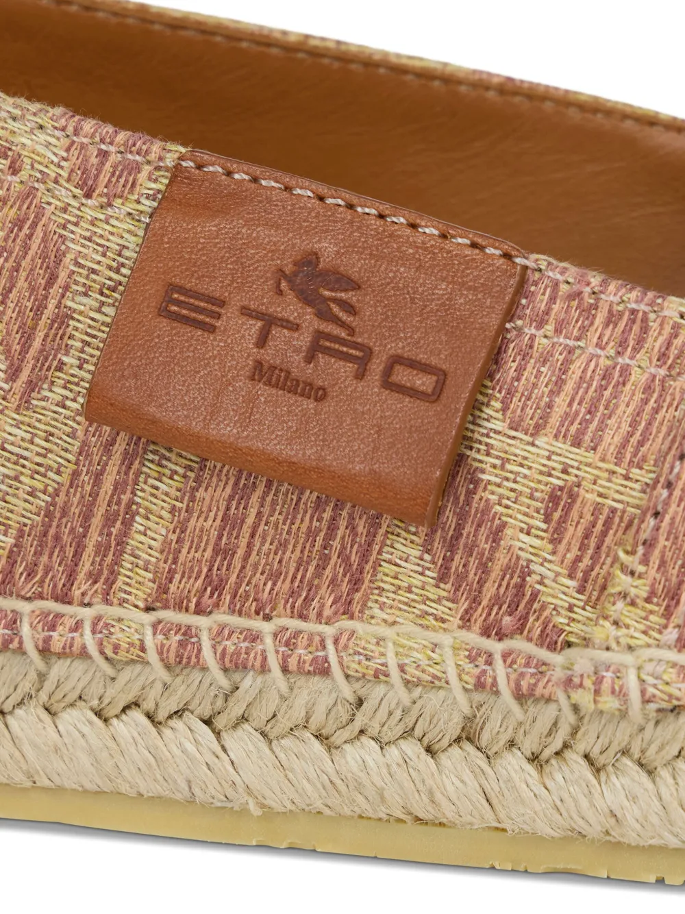 ETRO paisley-print linen espadrilles Neutrals