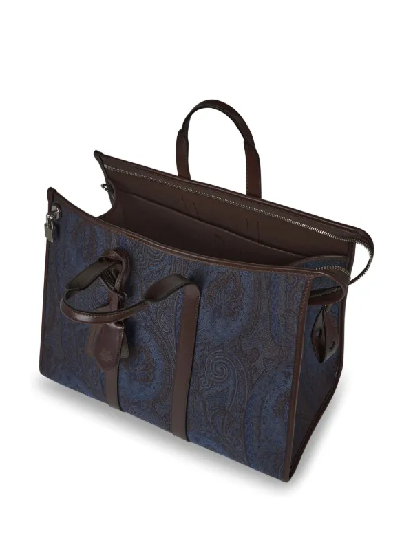 ETRO ペイズリー ボストンバッグ | ブラウン | FARFETCH JP