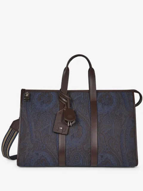ETRO bolsa de viaje con estampado de cachemira