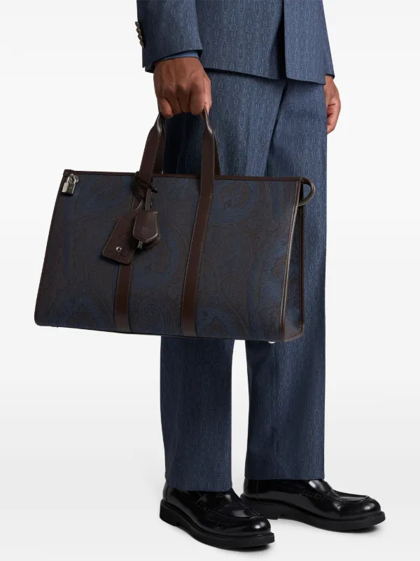 エトロ　特大　ボストンバッグ ETRO ペイズリー ボストンバッグ | ブラウン | FARFETCH JP