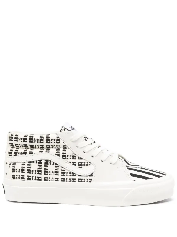 Vans sk8 mid black white hotsell