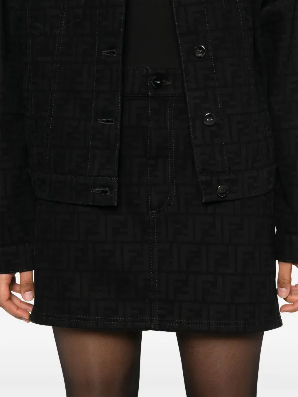 FENDI FF motif Mini Skirt Black FARFETCH IE