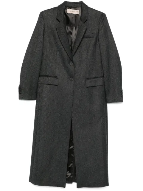 Blanca Vita herringbone-pattern coat
