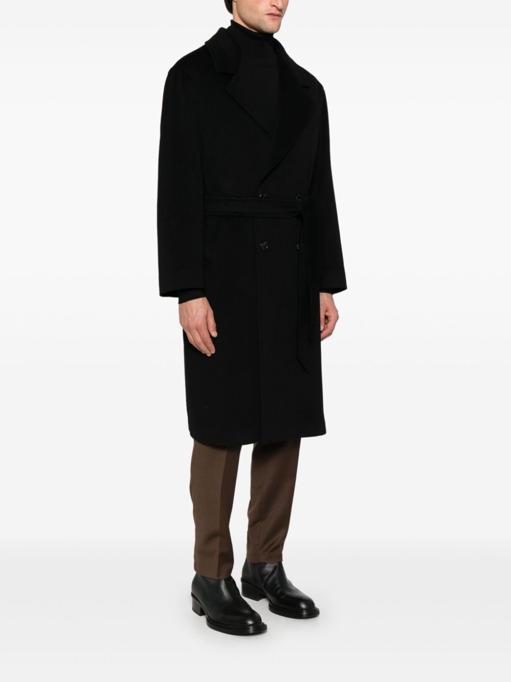 Shop Tagliatore Royce Coat In Black