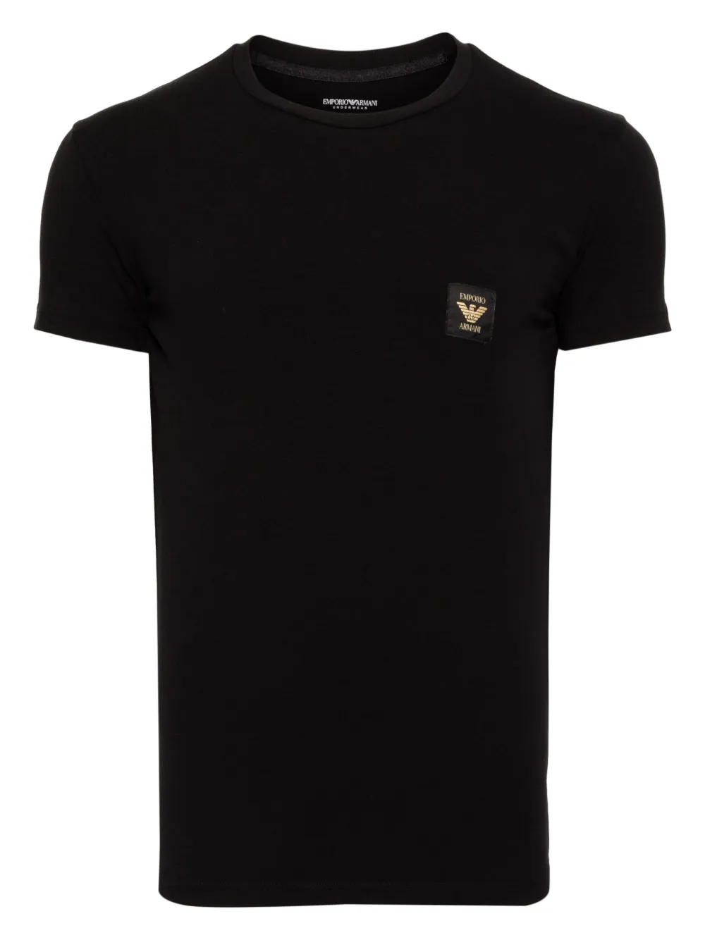 Emporio Armani T-shirt con applicazione - Nero