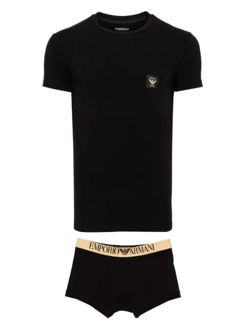Emporio Armani playera con parche del logo