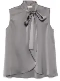 Blanca Vita satin top - Grey