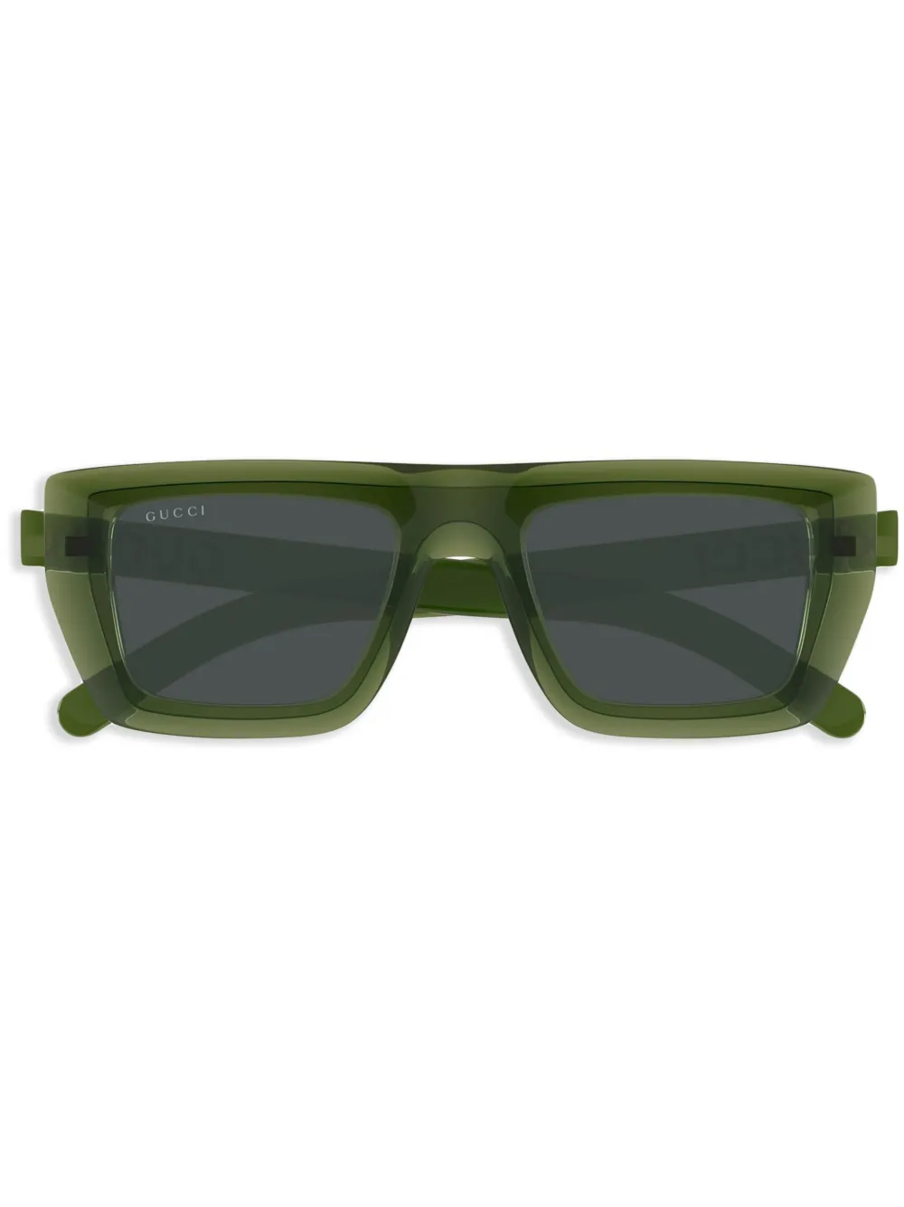 Gucci Eyewear Zonnebril met doorzichtig montuur Groen