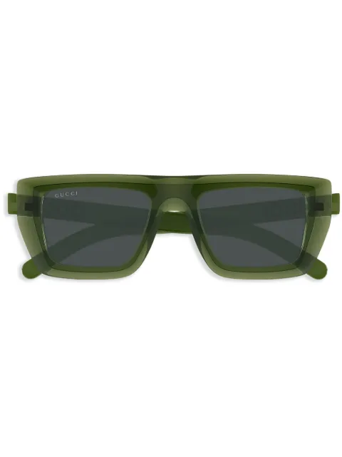Gucci Eyewear نظارة شمس بإطار مربع شفاف