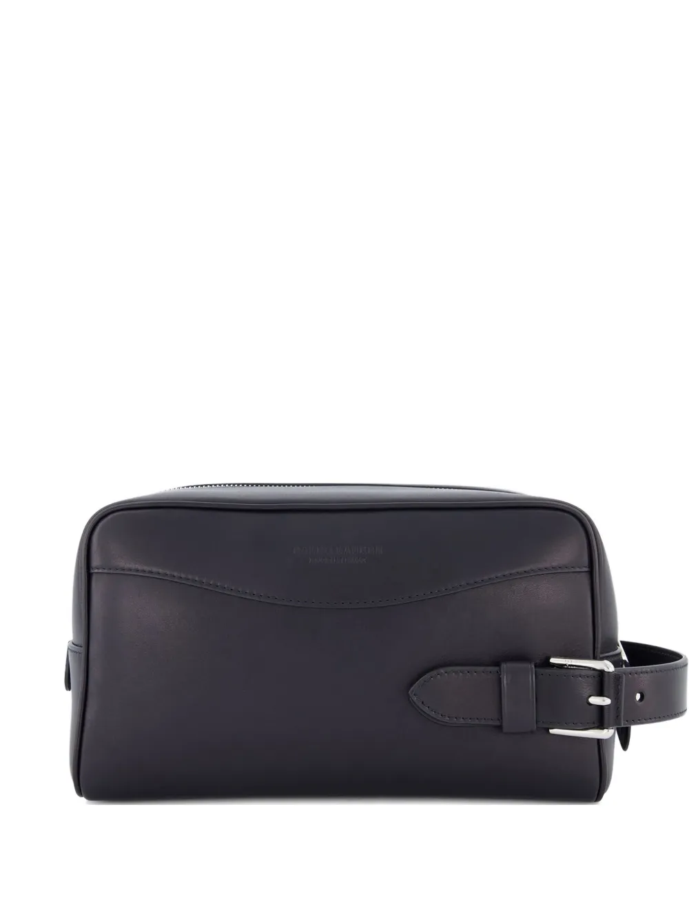 Ralph Lauren Purple Label チェック トラベルポーチ - ブラック Ralph Lauren Purple Label チェック トラベルポーチ - ブラック