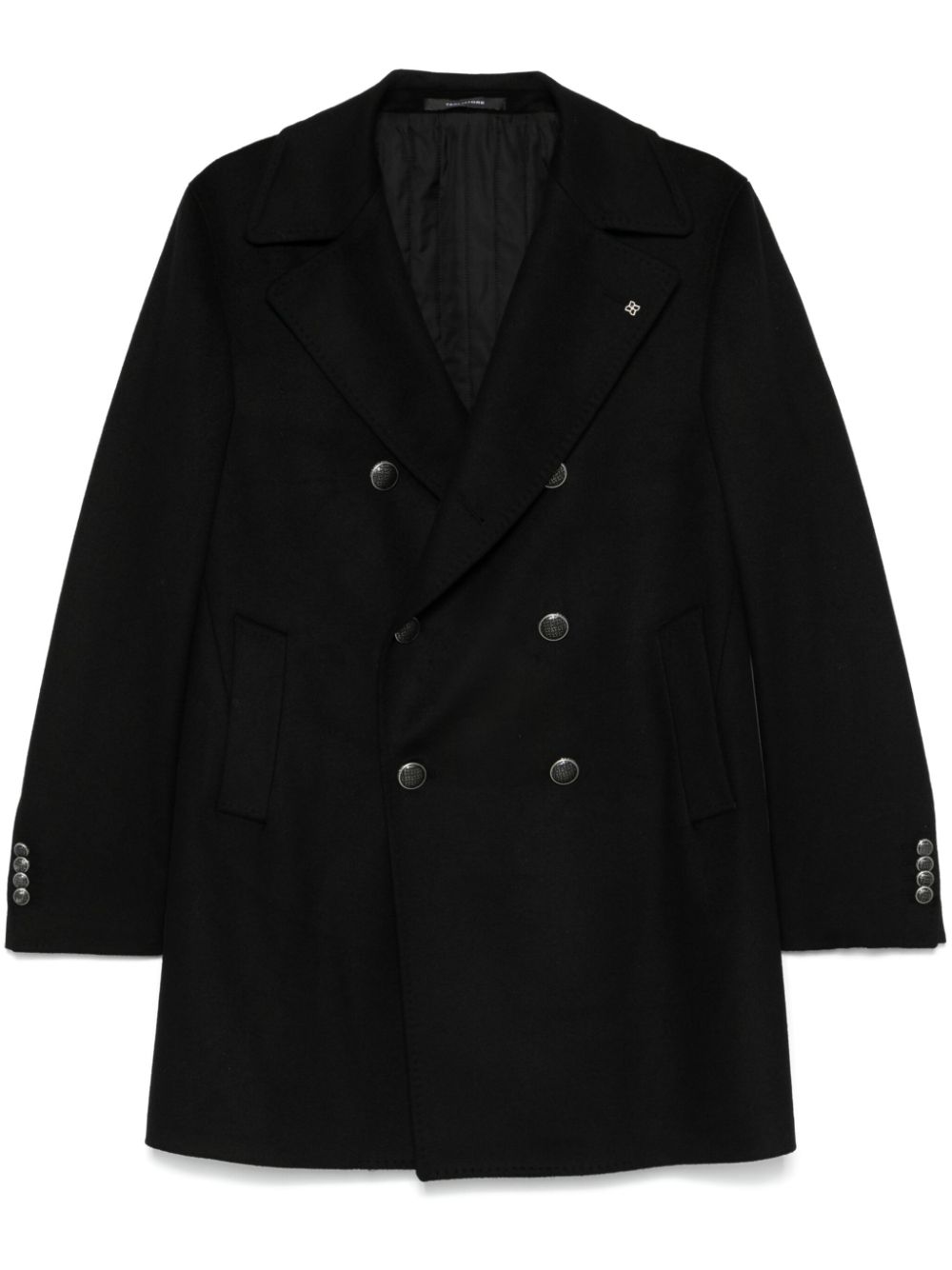 Tagliatore wool coat - Black