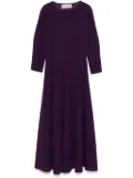 Blanca Vita crepe-texture midi dress - Purple
