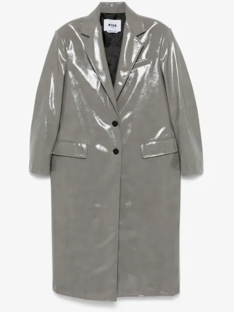 MSGM faux-leather coat
