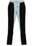 Mugler two-tone skinny jeans - Blue