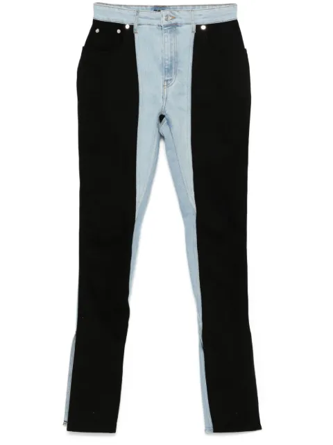Mugler two-tone skinny jeans