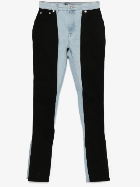 Mugler two-tone skinny jeans