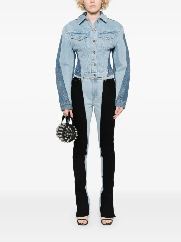 Mugler バイカラー スキニージーンズ | ブルー | FARFETCH JP Mugler バイカラー スキニージーンズ | ブルー | FARFETCH JP