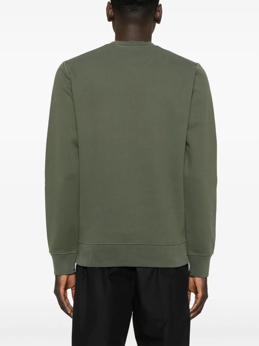Stone Island Jersey sweater van biologisch katoen Groen