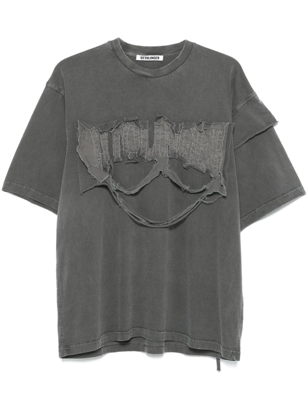 Ottolinger distressed-finish T-shirt - Grey