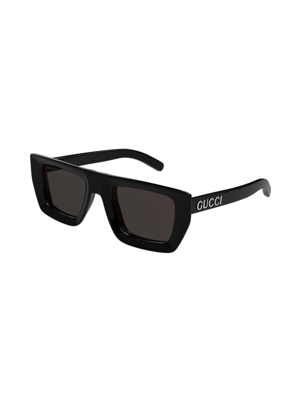 Gucci Eyewear Zonnebril met vierkant montuur en logo - Zwart