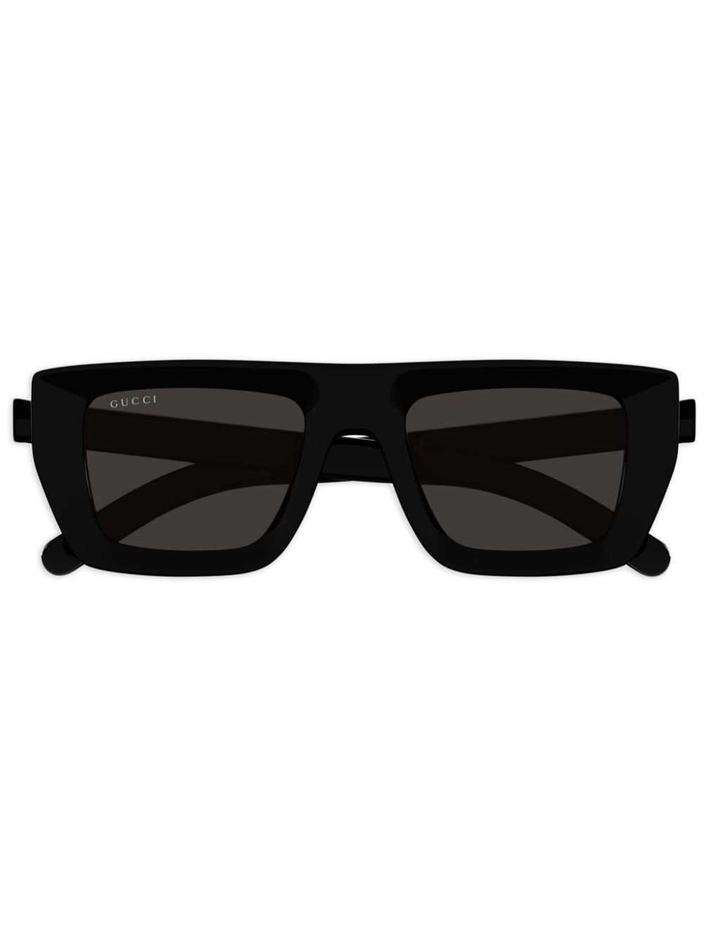 Gucci Eyewear Zonnebril met vierkant montuur en logo Zwart