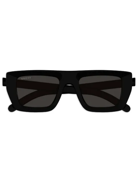 Gucci Eyewear logo-lettering square sunglasses