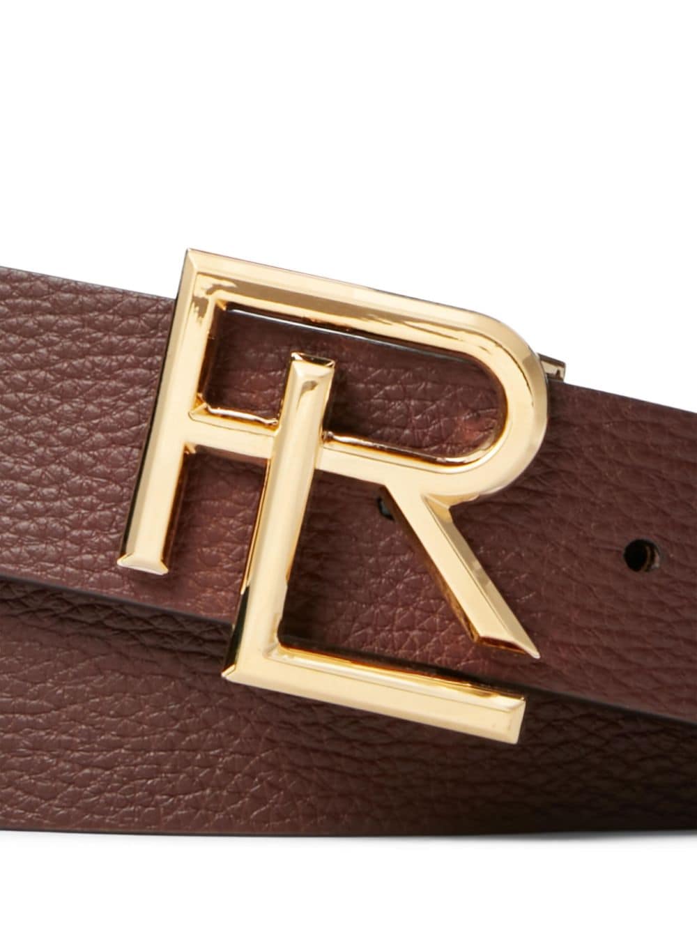 Ralph Lauren Purple Label Riem met logoplakkaat - Bruin