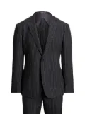 Ralph Lauren Purple Label pinstriped single-breasted suit - Grey