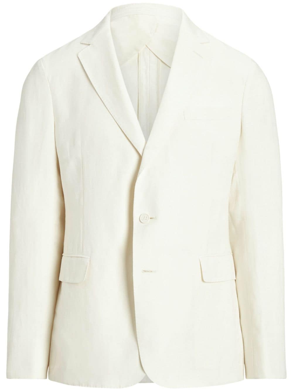 Ralph Lauren Purple Label Single-breasted Blazer In Neutral