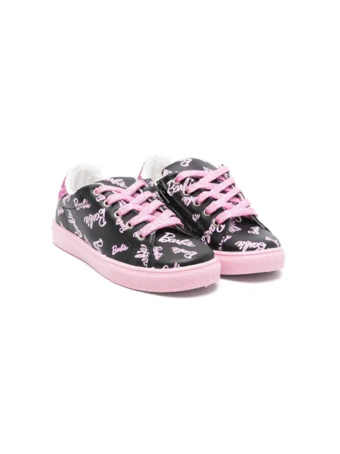 Monnalisa x Barbie leather sneakers