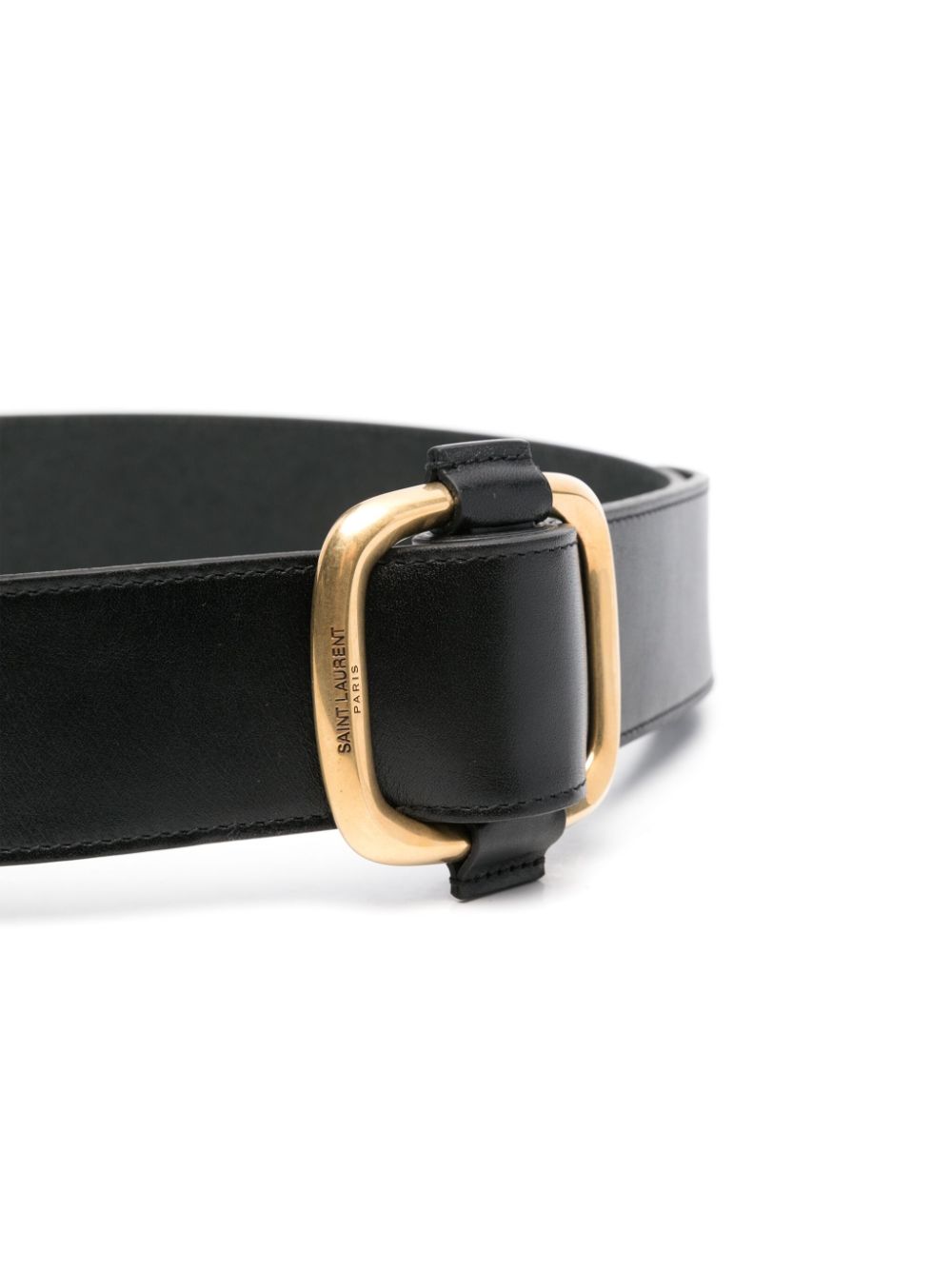 Saint Laurent Leren riem - Zwart