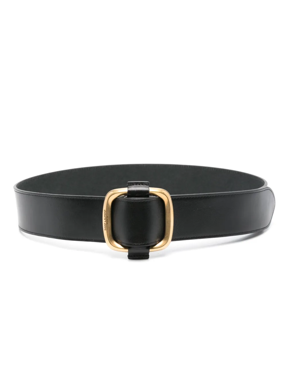 Saint Laurent Leren riem Zwart