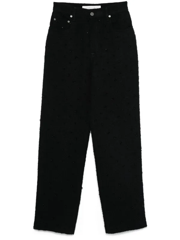 Golden Goose Crystal-embellished Trousers in Black
