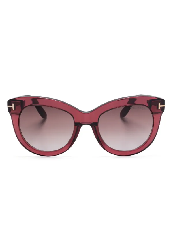 Tom Ford Odette Sunglasses in Bordeaux Tom Ford ODETTE FT1189 69T Shiny Bordeaux/Gradient Bordeaux  main image 2