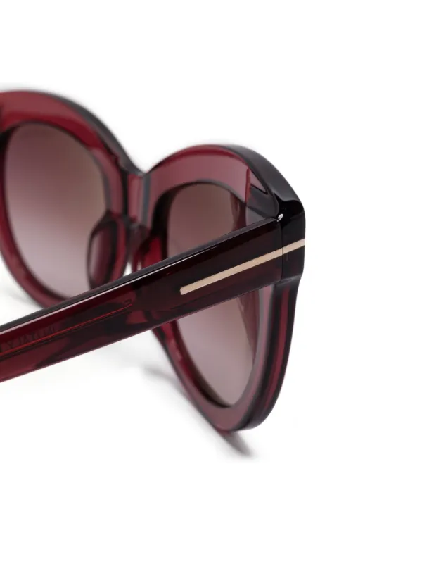 Tom Ford Odette Sunglasses in Bordeaux Tom Ford ODETTE FT1189 69T Shiny Bordeaux/Gradient Bordeaux  main image 3