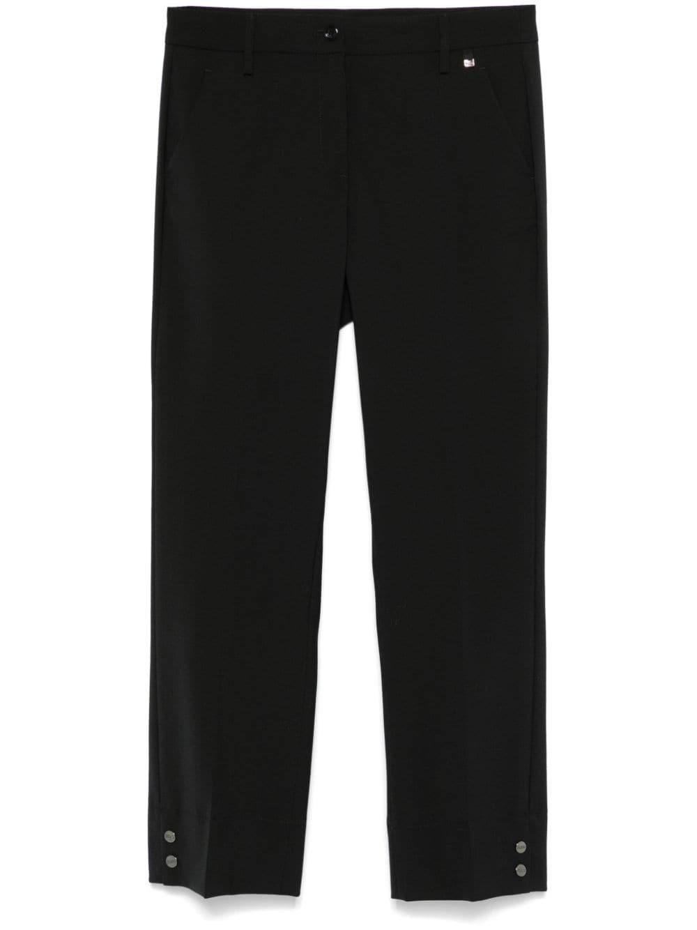 Herno Flared Trousers In Black