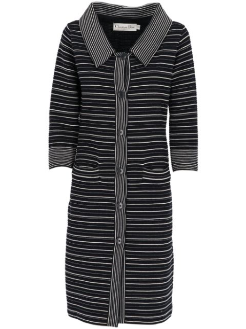 Christian Dior 1990s striped coat Women