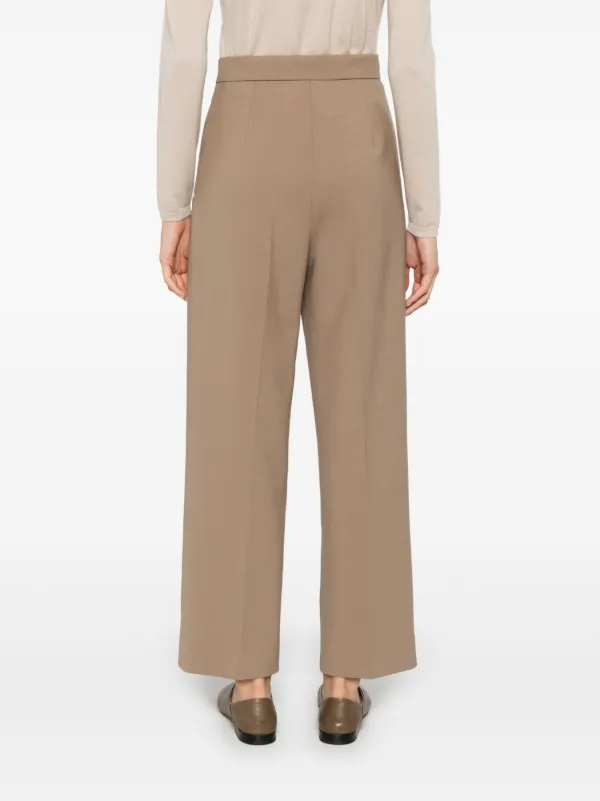 Max Mara Verbano Trousers | Brown | FARFETCH