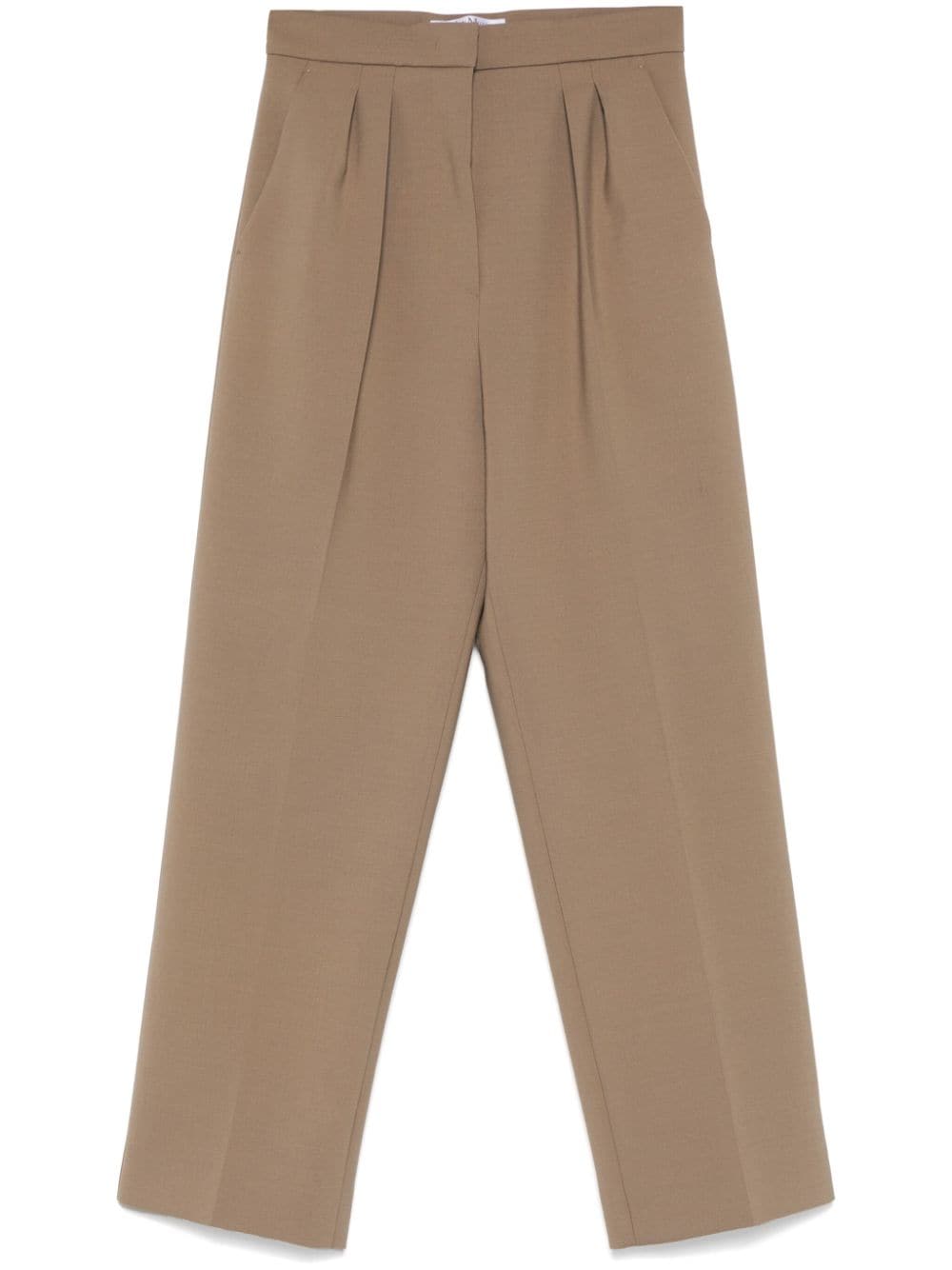 Shop Max Mara Verbano Trousers In Brown